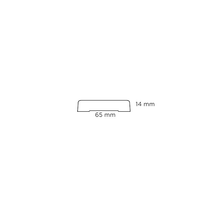 Indfatning glat fyr - 14 x 65 mm x 2,4 meter